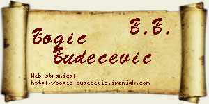Bogić Budečević vizit kartica